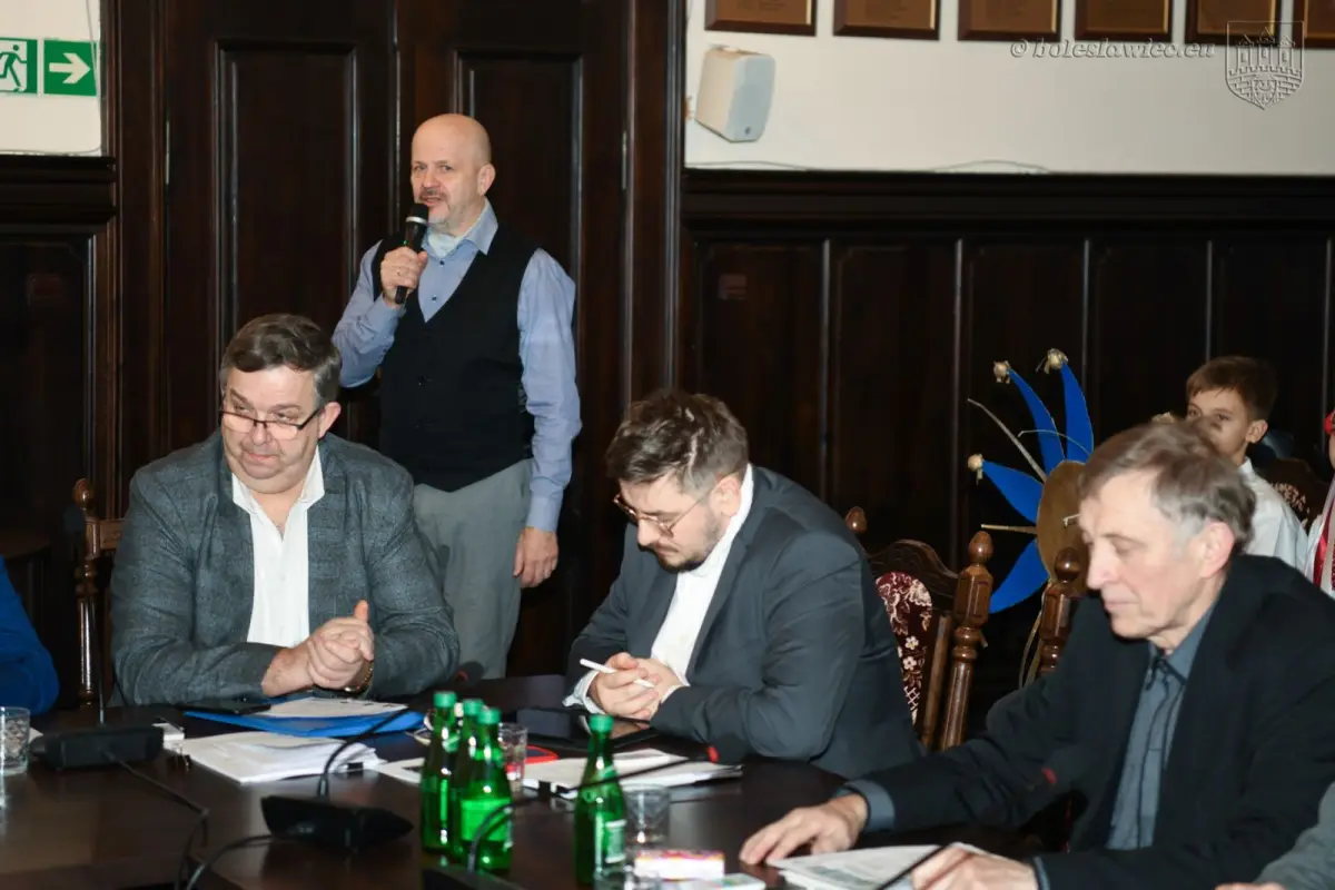 Ukrainian youth at the Bolesławiec City Council session