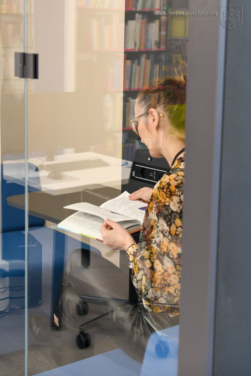 Kabina akustyczna w Centrum Wiedzy w Bolesławcu