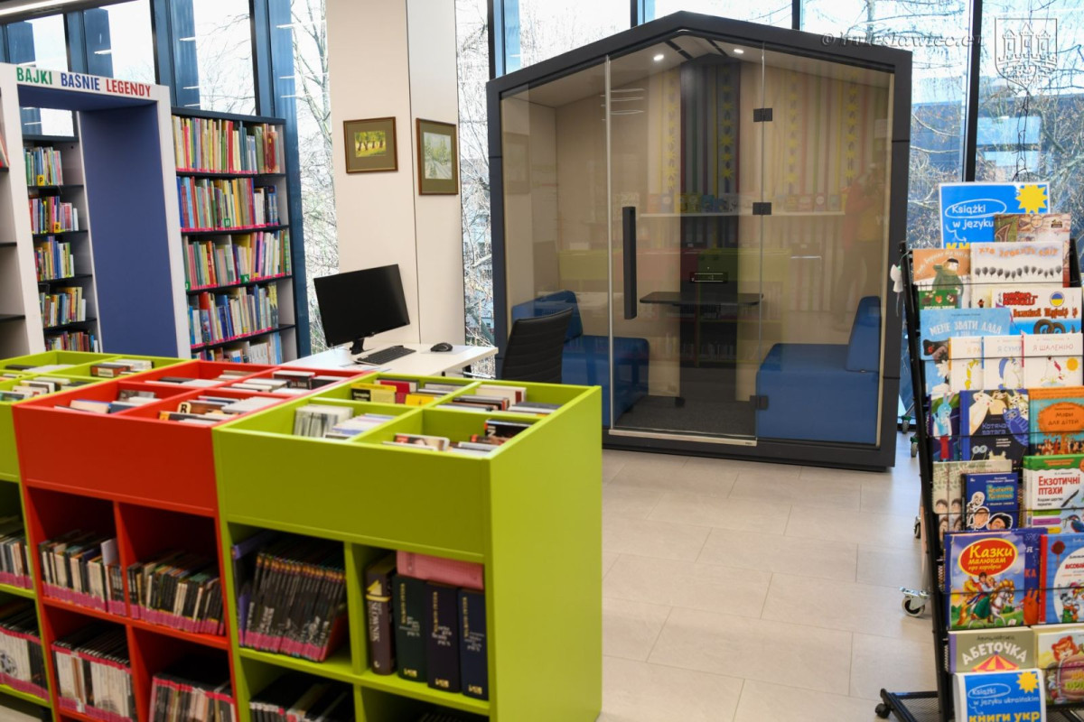 Kabina akustyczna w Centrum Wiedzy w Bolesławcu