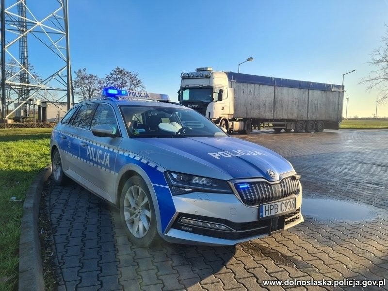 Akcja policji na A4