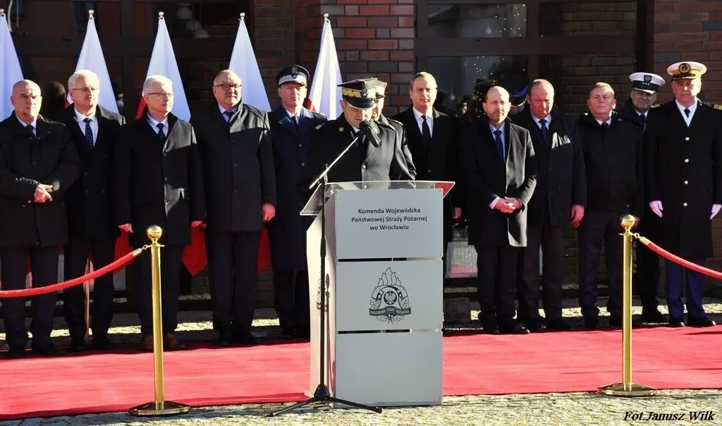 Uroczystość w KW PSP we Wrocławiu