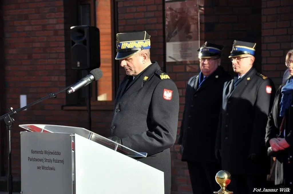 Uroczystość w KW PSP we Wrocławiu