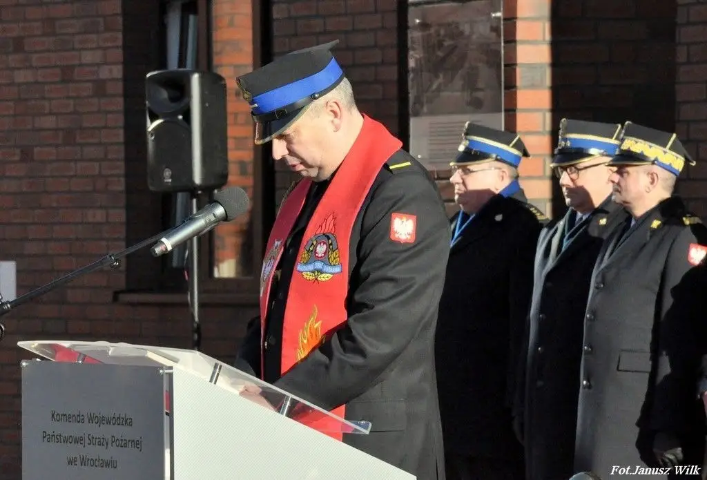 Uroczystość w KW PSP we Wrocławiu