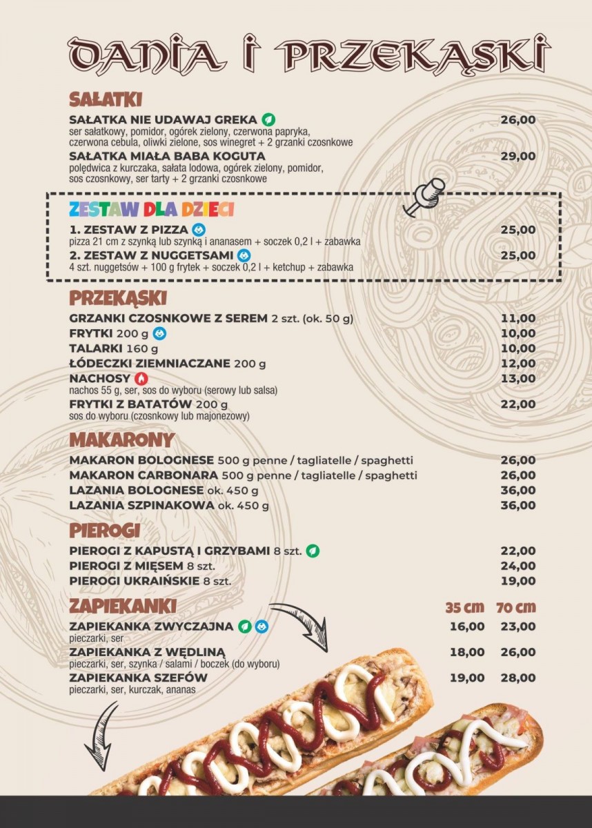 Menu i Promocje Biesiadowo Bolesławiec