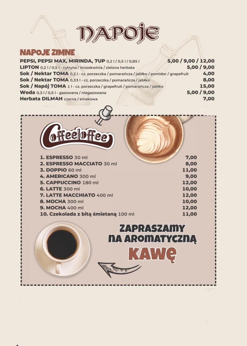Menu i Promocje Biesiadowo Bolesławiec