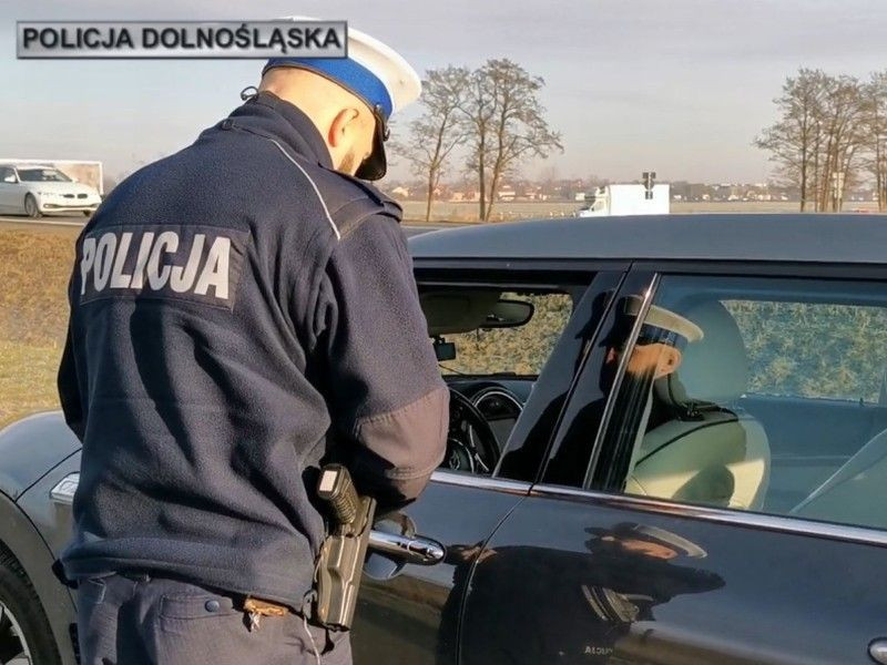 Działania policji na A4