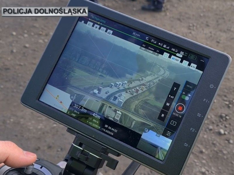 Działania policji na A4