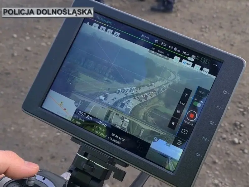 Działania policji na A4