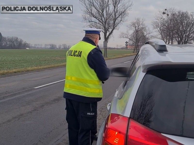Działania policji na A4
