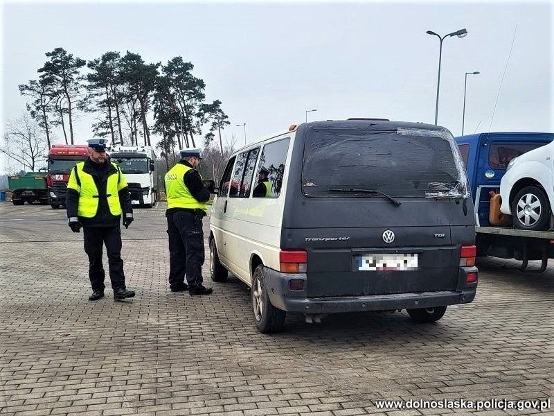 Działania policji na A4