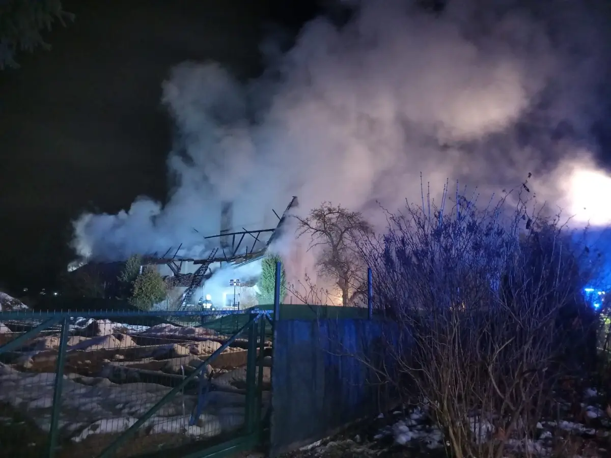 Fire in Godzieszów