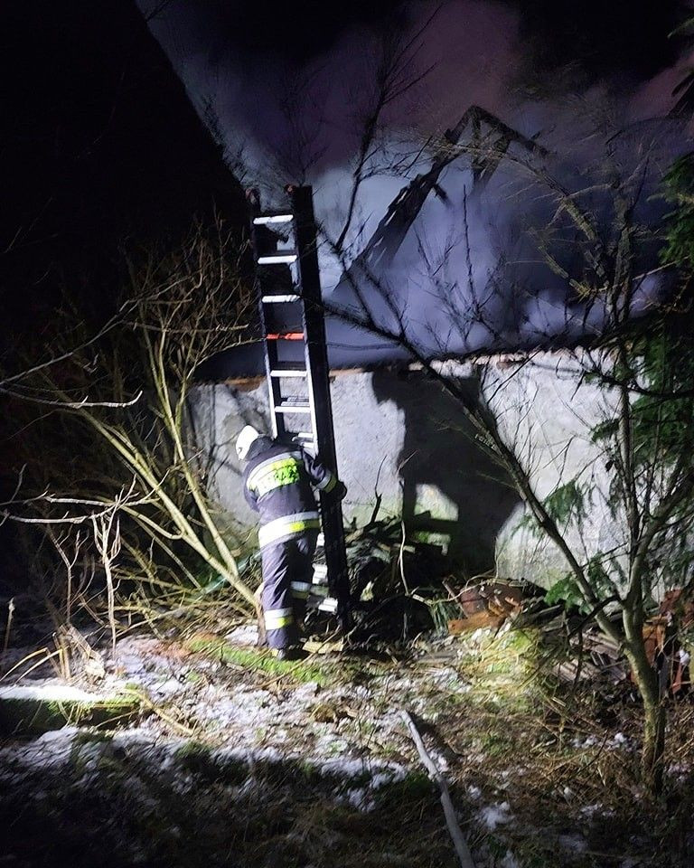 Pożar w Godzieszowie