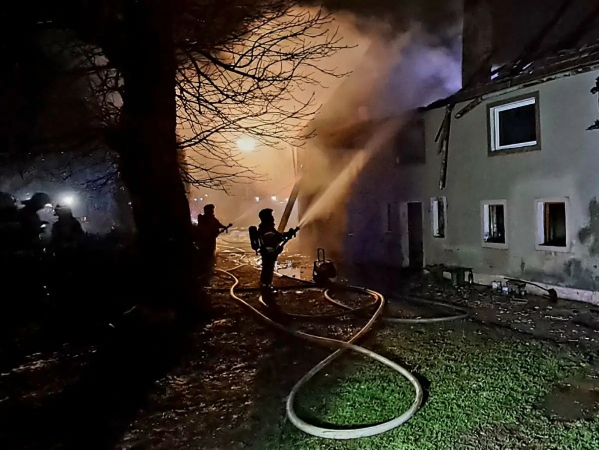 Fire in Godzieszów