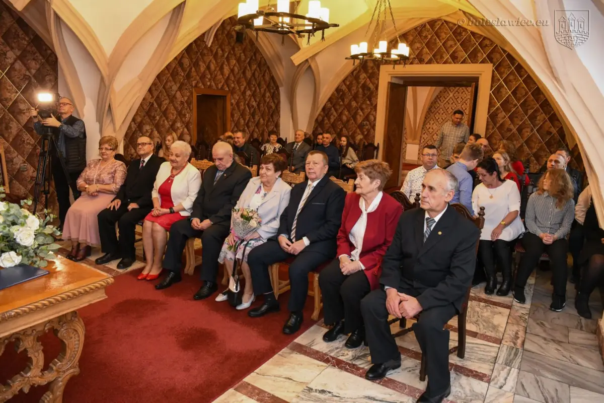Uroczystość w Pałacu Ślubów w Bolesławcu