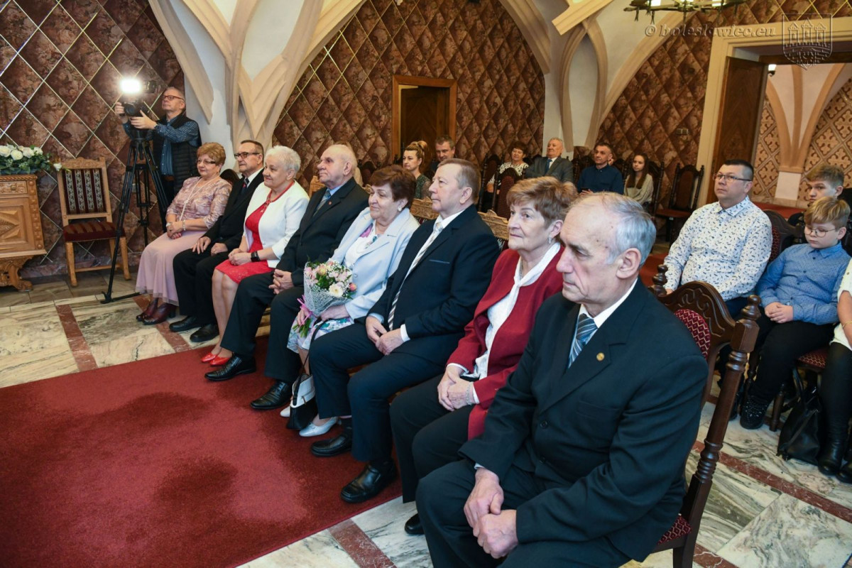 Uroczystość w Pałacu Ślubów w Bolesławcu