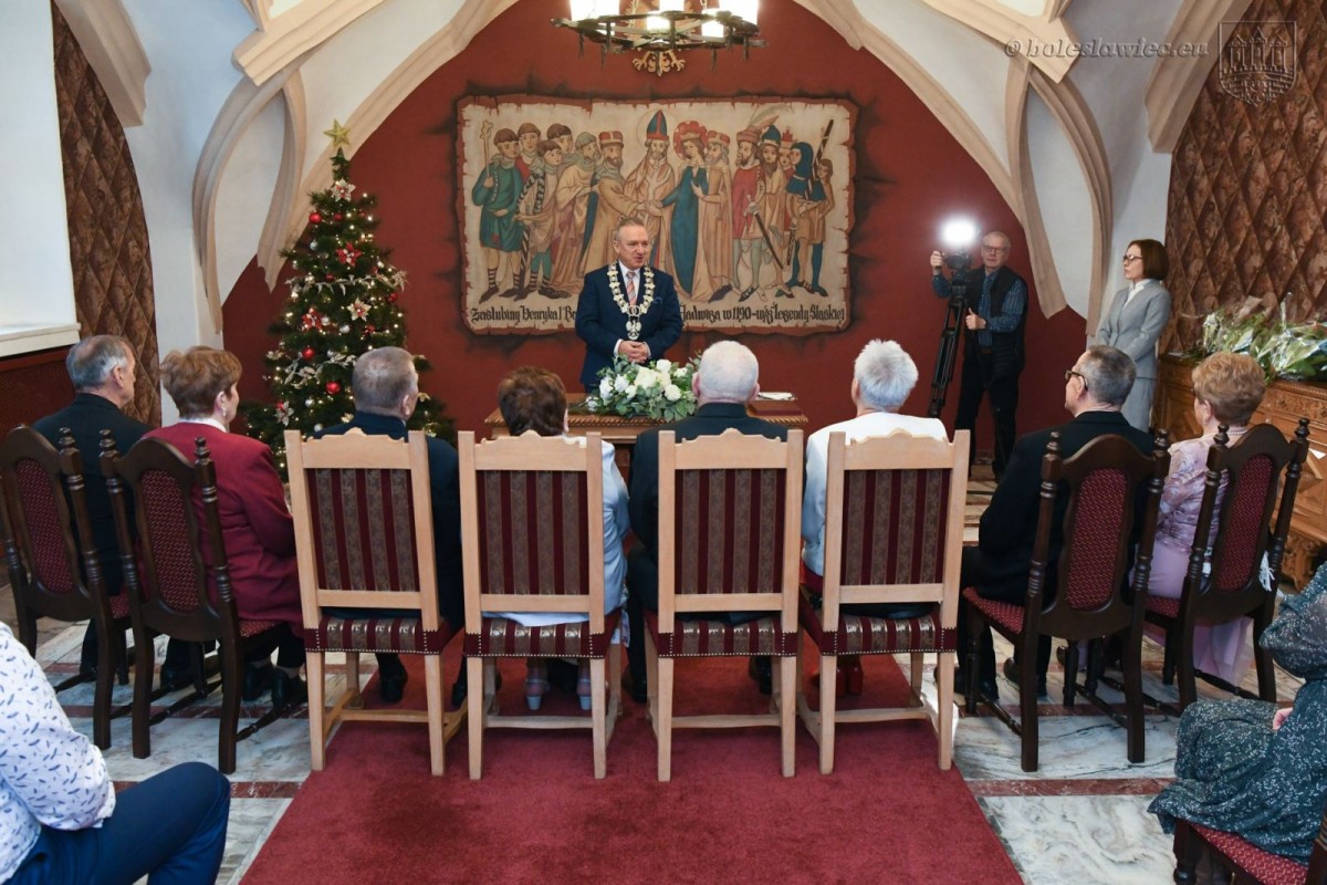 Uroczystość w Pałacu Ślubów w Bolesławcu