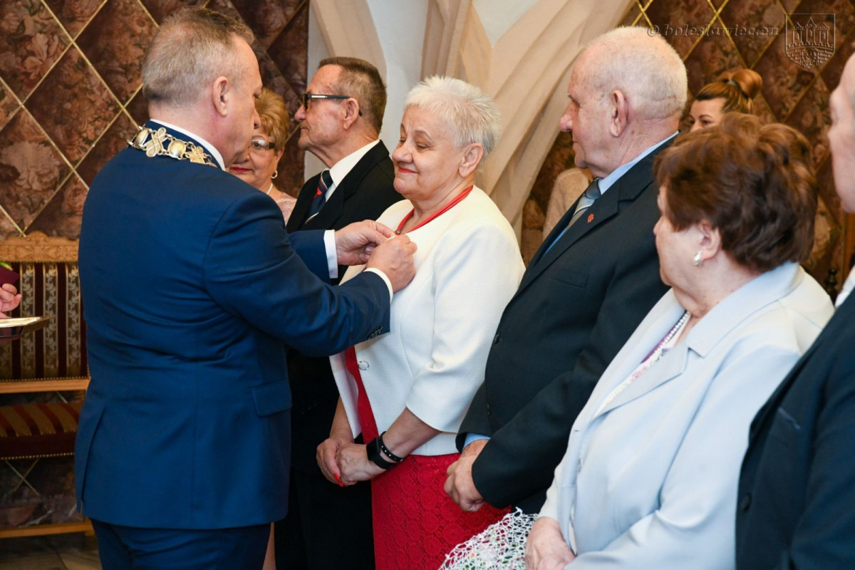 Uroczystość w Pałacu Ślubów w Bolesławcu