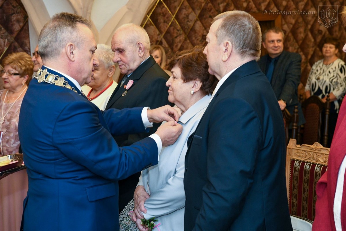 Uroczystość w Pałacu Ślubów w Bolesławcu