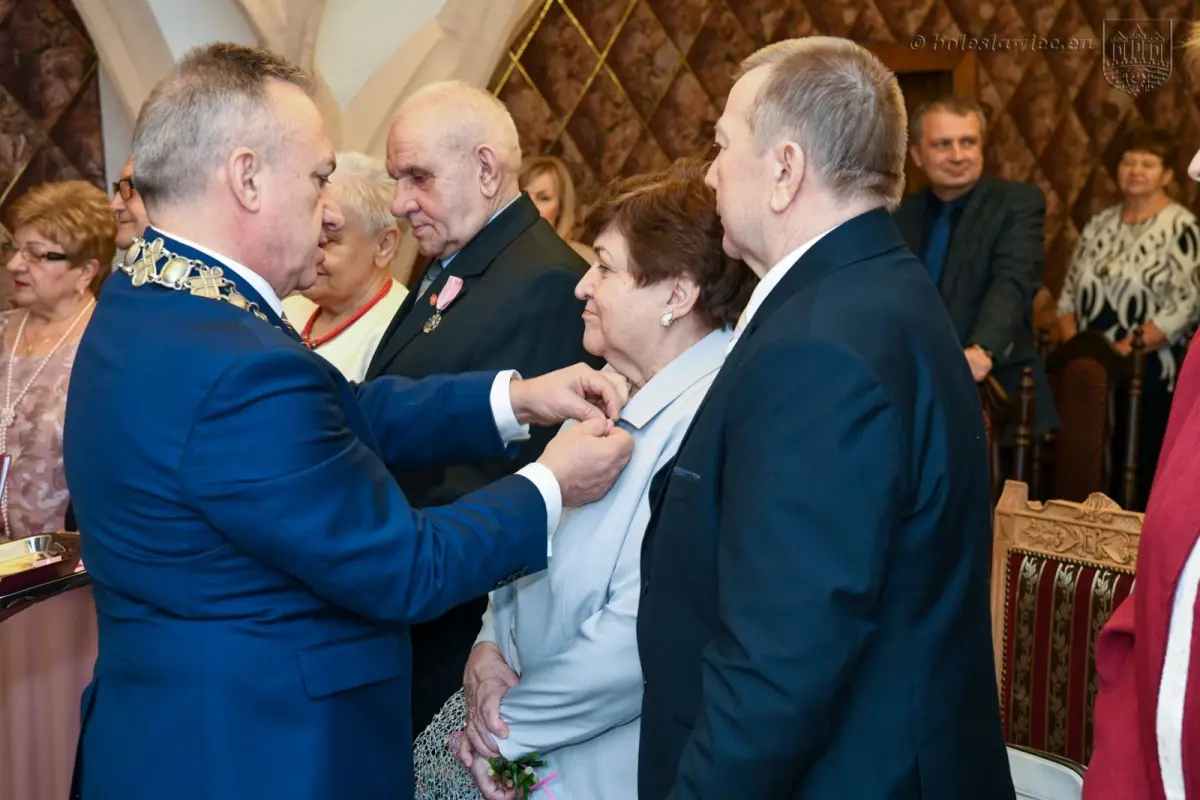 Uroczystość w Pałacu Ślubów w Bolesławcu