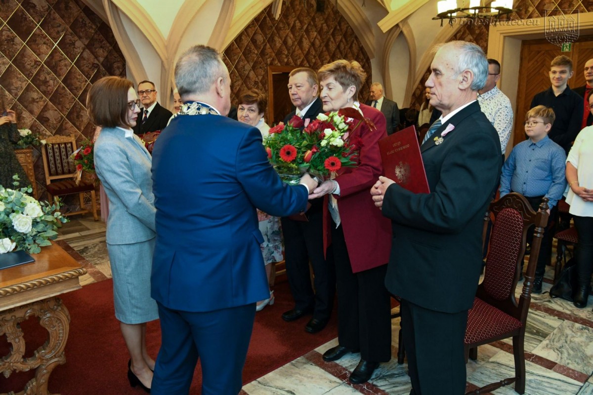 Uroczystość w Pałacu Ślubów w Bolesławcu