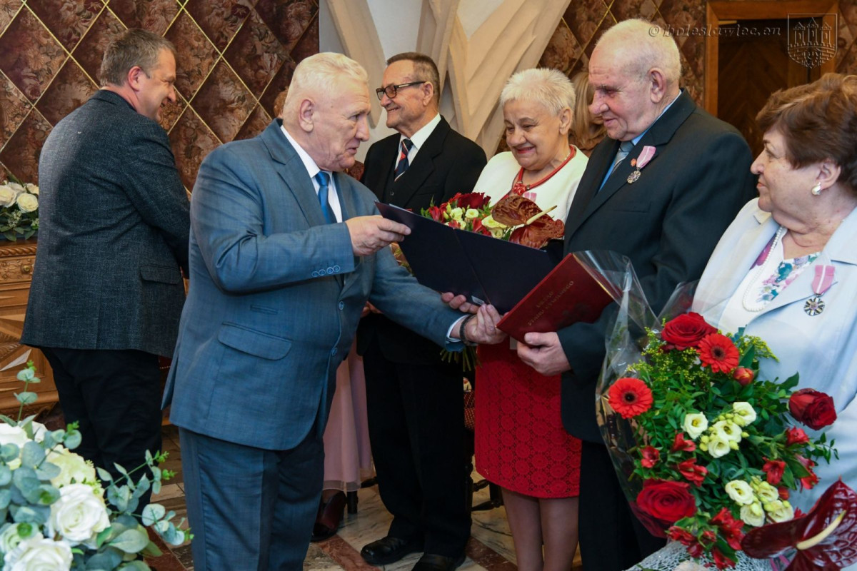 Uroczystość w Pałacu Ślubów w Bolesławcu