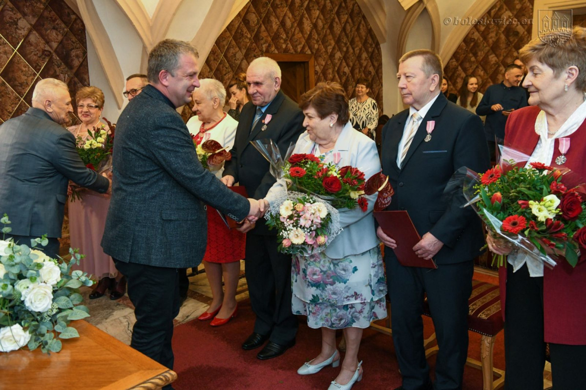 Uroczystość w Pałacu Ślubów w Bolesławcu