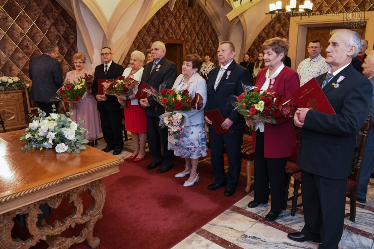 Uroczystość w Pałacu Ślubów w Bolesławcu