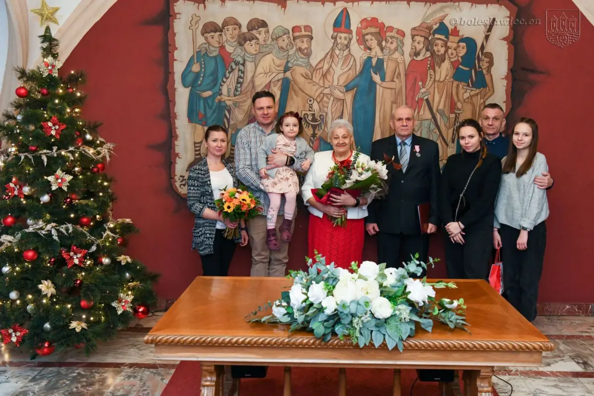 Uroczystość w Pałacu Ślubów w Bolesławcu