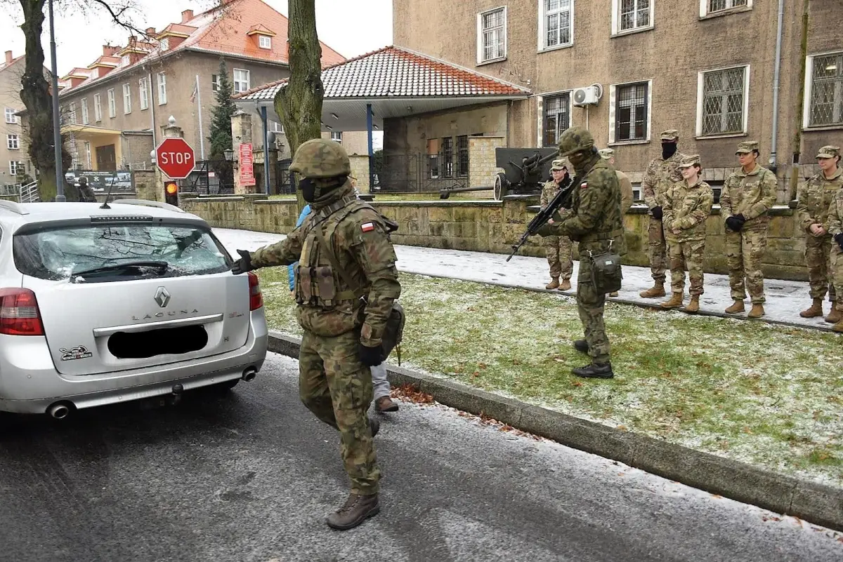 Ćwiczenia w 23 Śląskim Pułku Artylerii w Bolesławcu