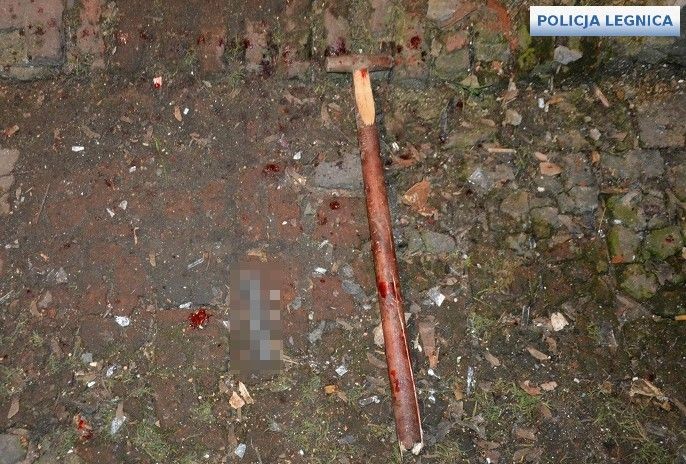 Rozbite szyby i przedmioty, których używał wandal