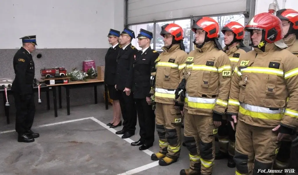Uroczystość w Komendzie Powiatowej PSP w Bolesławcu