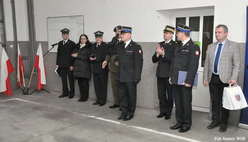 Uroczystość w Komendzie Powiatowej PSP w Bolesławcu