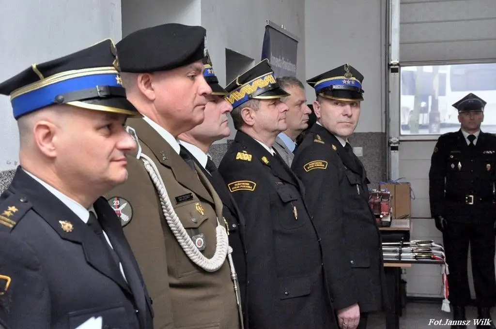 Uroczystość w Komendzie Powiatowej PSP w Bolesławcu