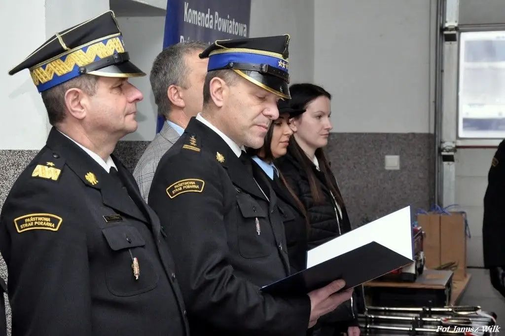 Uroczystość w Komendzie Powiatowej PSP w Bolesławcu
