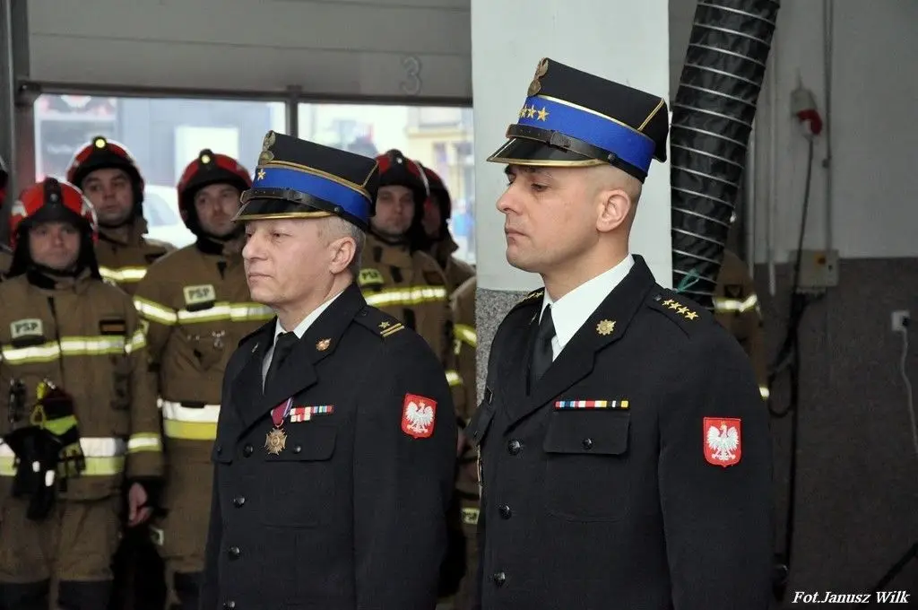 Uroczystość w Komendzie Powiatowej PSP w Bolesławcu