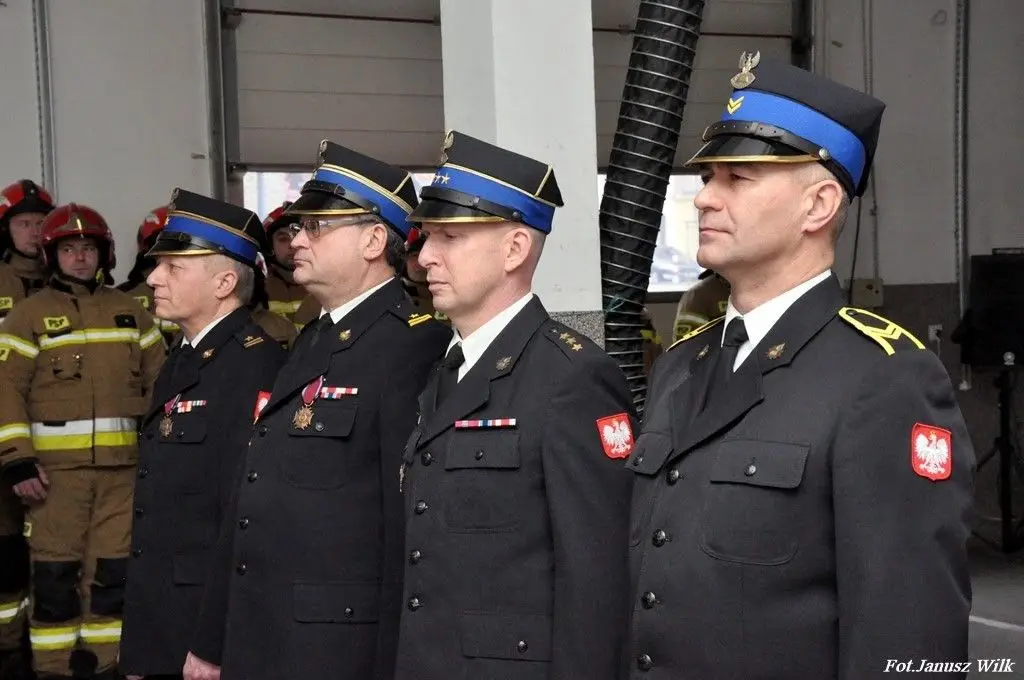 Uroczystość w Komendzie Powiatowej PSP w Bolesławcu