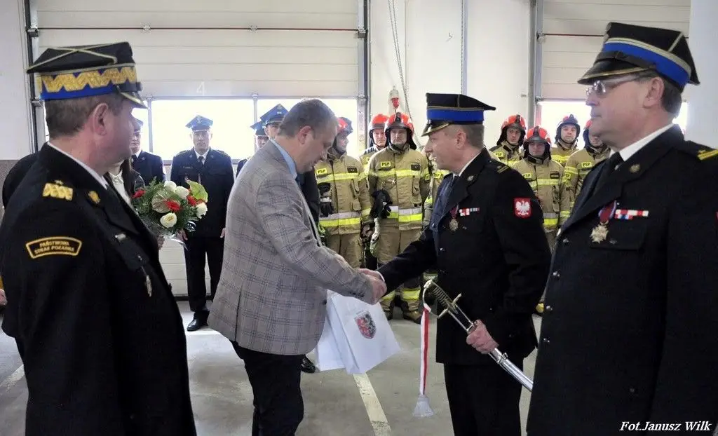 Uroczystość w Komendzie Powiatowej PSP w Bolesławcu