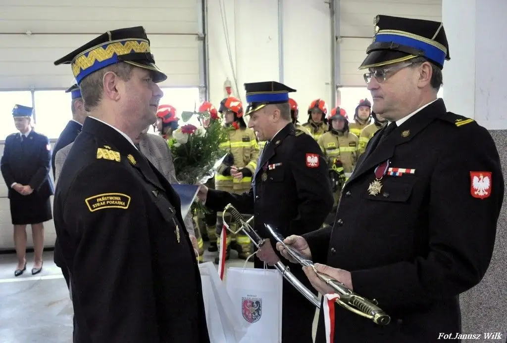 Uroczystość w Komendzie Powiatowej PSP w Bolesławcu