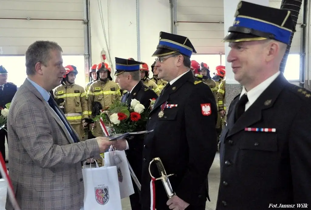 Uroczystość w Komendzie Powiatowej PSP w Bolesławcu