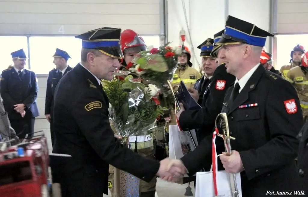 Uroczystość w Komendzie Powiatowej PSP w Bolesławcu