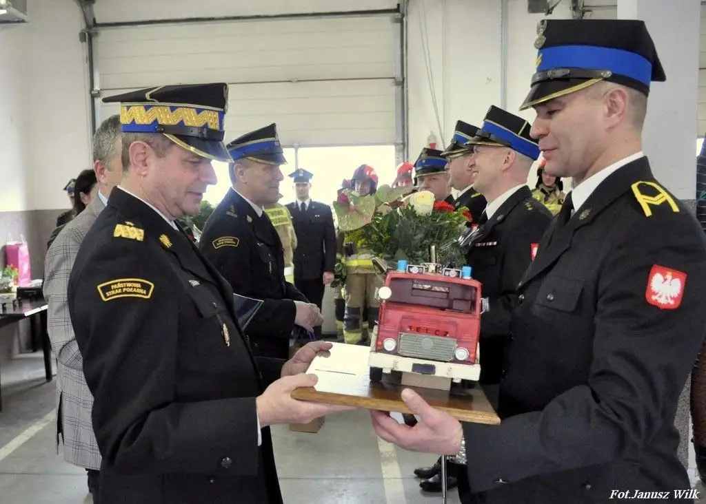 Uroczystość w Komendzie Powiatowej PSP w Bolesławcu