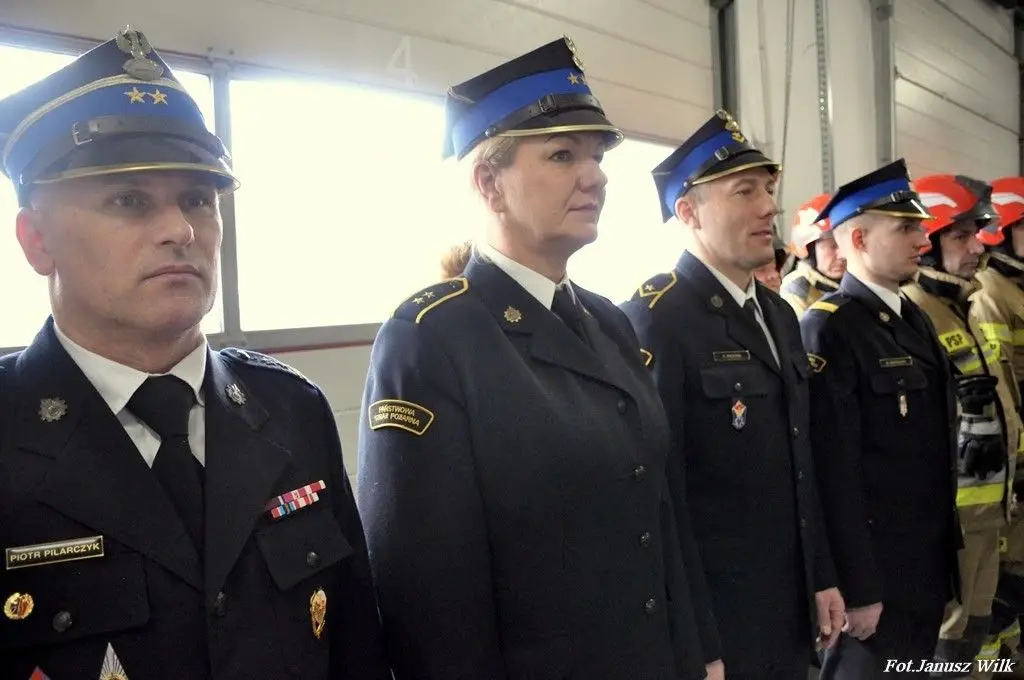 Uroczystość w Komendzie Powiatowej PSP w Bolesławcu