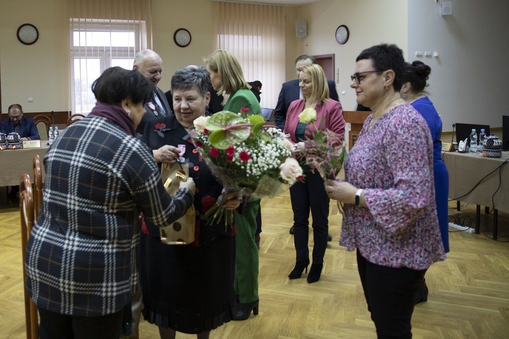 Uroczystość na sesji Rady Gminy Bolesławiec