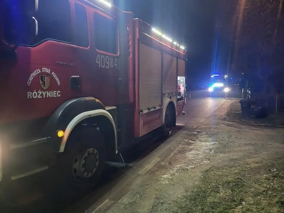 Zderzenie dwóch pojazdów w Różyńcu