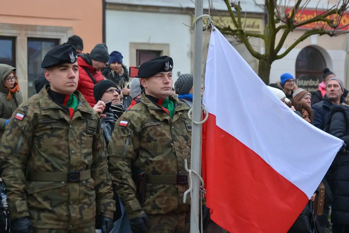 Żołnierska przysięga na bolesławieckim Rynku