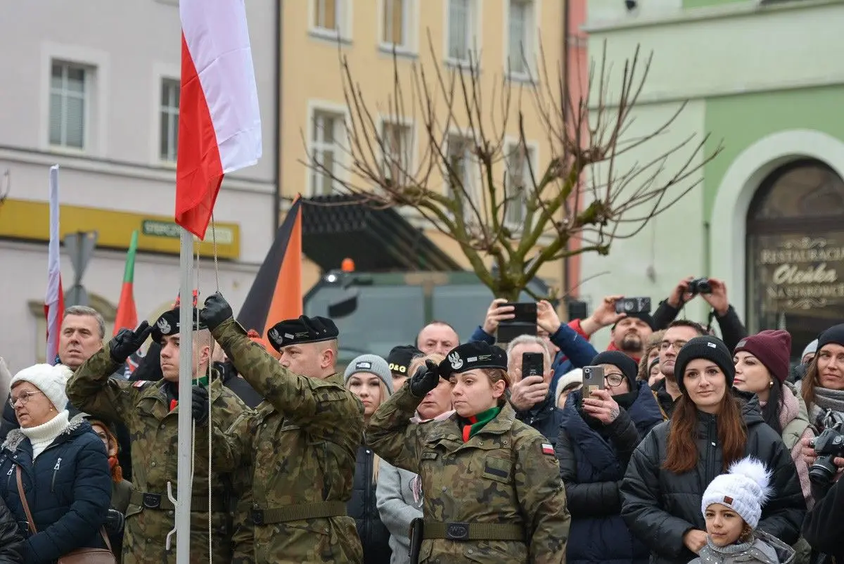 Żołnierska przysięga na bolesławieckim Rynku