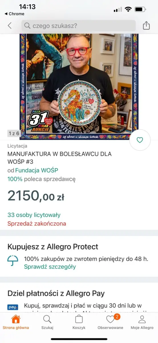 Aukcje w serwisie Allegro