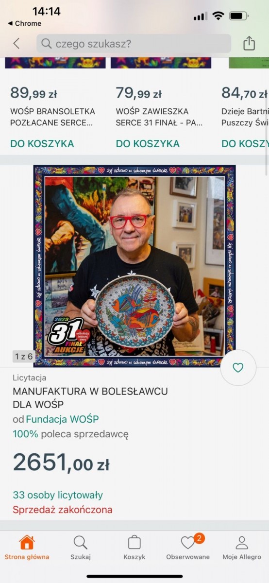 Aukcje w serwisie Allegro