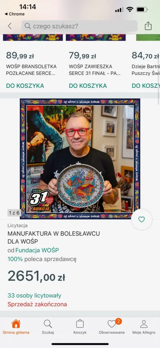 Aukcje w serwisie Allegro