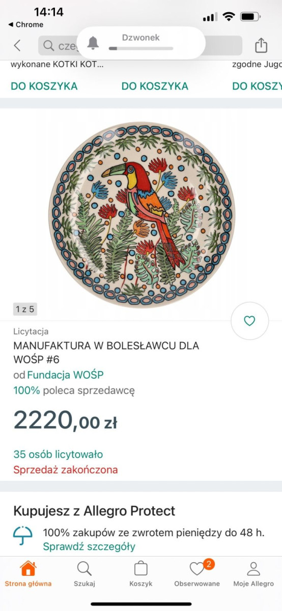 Aukcje w serwisie Allegro